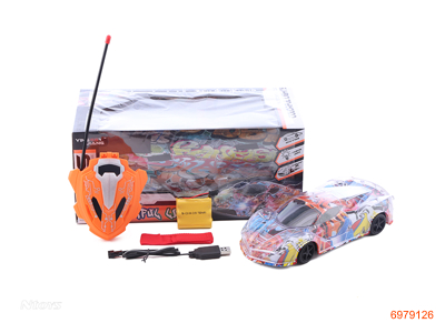 1:16 R/C CAR,W/3.6V BATTERIES IN CAR/USB,W/O 2AA BATTERIES IN CONTROLLER