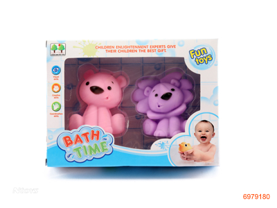 VINYL BATH ANIMAL 2PCS 3ASTD