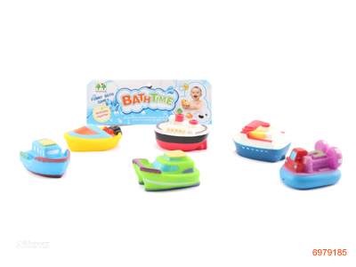 VINYL BATH TOYS 6PCS