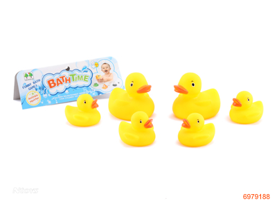 VINYL BATH TOYS 6PCS