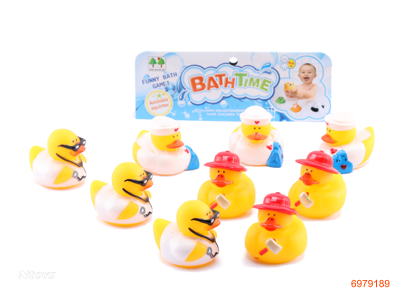 VINYL BATH TOYS 9PCS