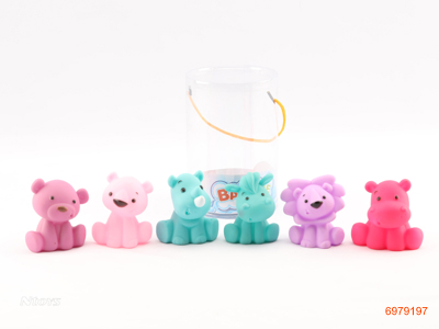 VINYL BATH TOYS 6PCS