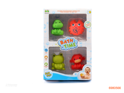 BATH TOYS 4PCS 2ASTD