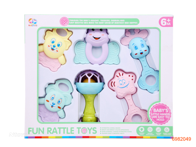 BABY RATTLE 6PCS