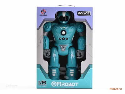 R/C ROBOT W/3.7V BATTERIES IN BODY/USB,W/O 2AAA BATTERIES IN CONTROLLER 2COLOUR