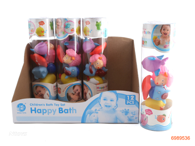 BATH TOYS.5PCS/PVC CANISTER.12PCS/BOX