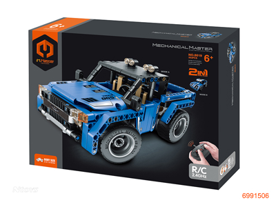 2.4G 2 IN 1 R/C BLOCK CAR,W/O 3*AA BATTERIES IN CAR,W/O 3*AAA BATTERIES IN CONTROLLER,353PCS