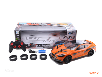 1:10 8CHANNELS R/C CAR W/7.4V BATTERY PACK IN CAR/USB CABLE W/O 2AA BATTERIES IN CONTROLLER