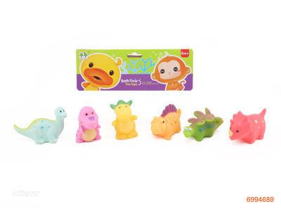 VINYL LITTLE DINOSUAR 6PCS