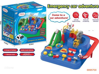 CAR ADVENTURE  W/3PCS FREE WHEEL CAR