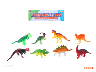 VINYL DINOSAUR SET 8PCS