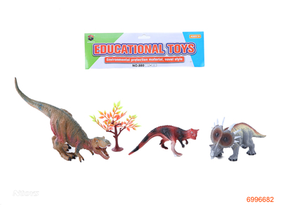 VINYL DINOSAUR SET 4PCS