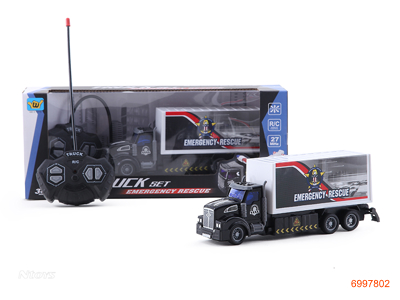 1:48 4CHANNELS R/C CONTAINER TRUCK W/LIGHT W/O 3AA BATTERIES IN CAR/2AA BATTERIES IN CONTROLLER