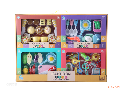 KITCHEN AND FOOD SET 4PCS/DISPLAY BOX