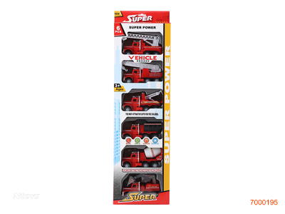 F/P FIRE CAR 6PCS