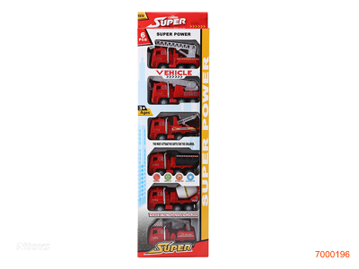 F/P FIRE CAR 6PCS