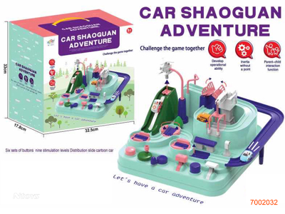 CAR ADVENTURE  W/3PCS FREE WHEEL CAR