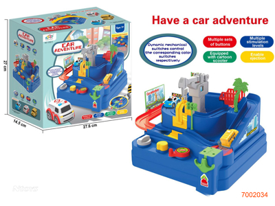 CAR ADVENTURE  W/3PCS FREE WHEEL CAR