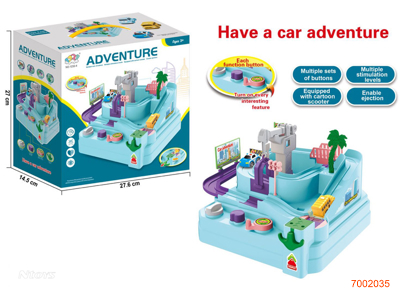 CAR ADVENTURE  W/3PCS FREE WHEEL CAR