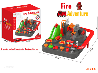 CAR ADVENTURE  W/4PCS FREE WHEEL CAR