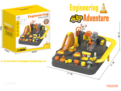 CAR ADVENTURE  W/4PCS FREE WHEEL CAR