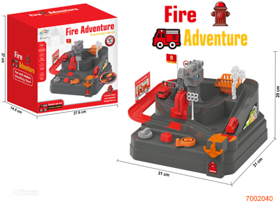 CAR ADVENTURE  W/4PCS FREE WHEEL CAR