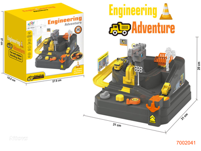 CAR ADVENTURE  W/4PCS FREE WHEEL CAR