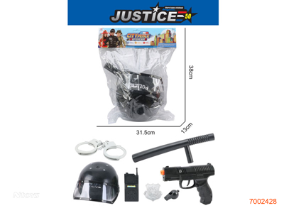 SPARKLE GUN POLICE SET