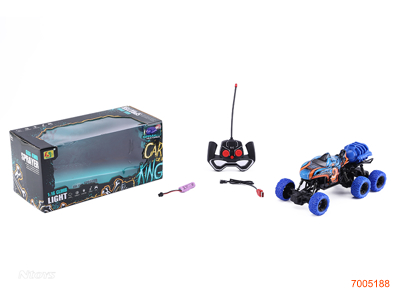 1:16 4CHANNELS R/C CAR,W/LIGHT/SPRAY/3.7V BATTERARY PACK IN CAR/USB CABLE,W/O 2*AA BATTERIES IN CONTROLLER 2COLOURS