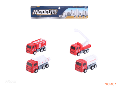 P/B CONSTRUCTION ENGINE CAR 4PCS