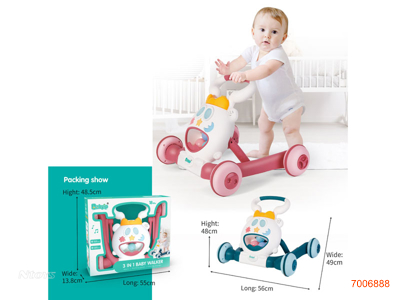 RIDE-ON CAR W/LIGHT/MUSIC W/O 3*AA BATTERIES 2COLOURS