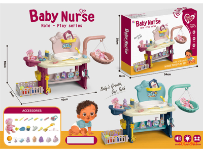 DOLL NURSE SET W/6