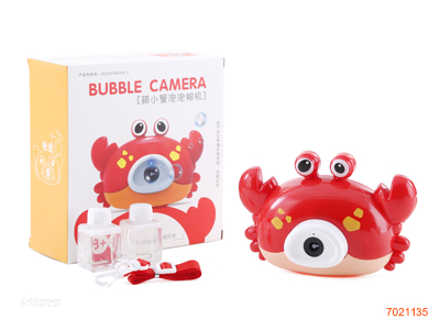 BUBBLE CAMERA W/2*30ML BUBBLE WATER/LIGHT/MUSIC W/O 3AA BATTERIES