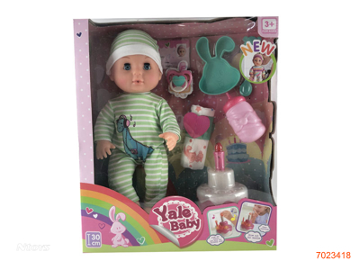 30CM EMPTY BODY FASHION DOLL SET W/3AG13 BATTERIES