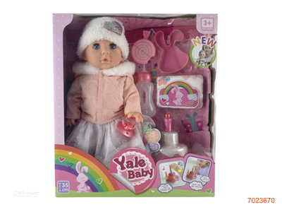 35CM EMPTY BODY FASHION DOLL SET W/3AG13 BATTERIES