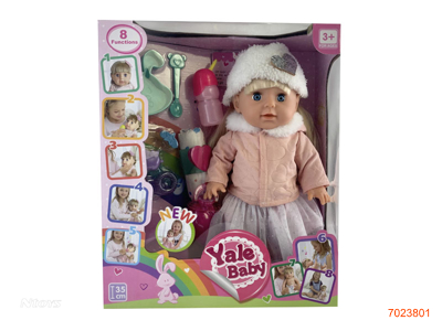 35CM SOLID BODY FASHION DOLL SET W/O 3AA BATTERIES