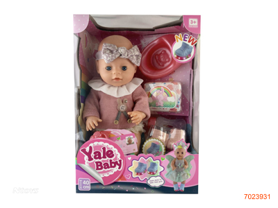 40CM EMPTY BODY FASHION DOLL SET W/LIGHT/BUTTON BATTERIES