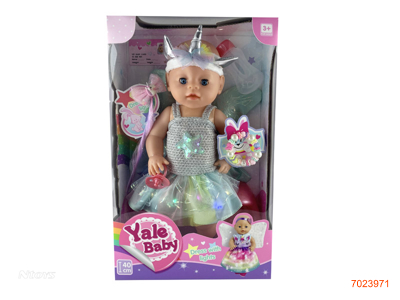 40CM EMPTY BODY FASHION DOLL SET W/LIGHT/BUTTON BATTERIES