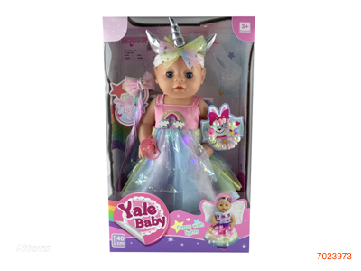 40CM EMPTY BODY FASHION DOLL SET W/LIGHT/BUTTON BATTERIES