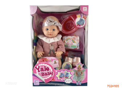 40CM EMPTY BODY FASHION DOLL SET W/LIGHT/BUTTON BATTERIES