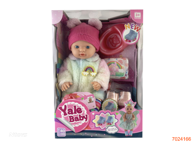 40CM EMPTY BODY FASHION DOLL SET W/LIGHT/BUTTON BATTERIES