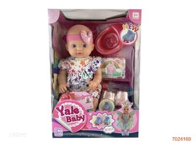 40CM EMPTY BODY FASHION DOLL SET W/LIGHT/BUTTON BATTERIES