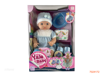 40CM EMPTY BODY FASHION DOLL SET W/LIGHT/BUTTON BATTERIES