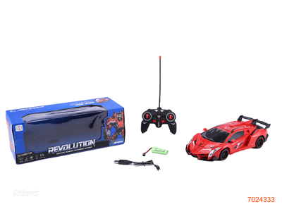 1:14 5CHANNELS R/C CAR W/LIGHT/3.7V BATTERY PACK IN CAR/USB CABLE,W/O 2AA BATTERIES IN CONTROLLER.2COLOURS