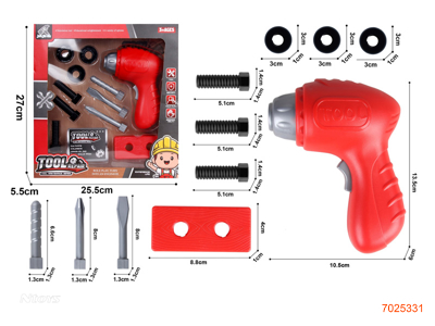 TOOL SET W/O 2AAA BATTERIES 11PCS