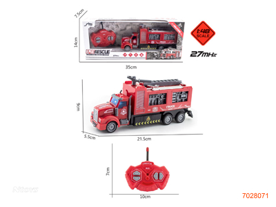 1:48 4CHANNELS R/C CAR W/LIGHT W/O 3*AA BATTERIES IN CAR/2*AA BATTERIES IN CONTROLLER