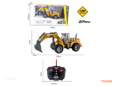 1:30 4CHANNELS R/C CAR W/LIGHT W/O 3*AA BATTERIES IN CAR/2*AA BATTERIES IN CONTROLLER