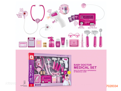 DOCTOR SET W/LIGHT/SOUND/3AG13 BATTERIES W/O 2AAA BATTERIES