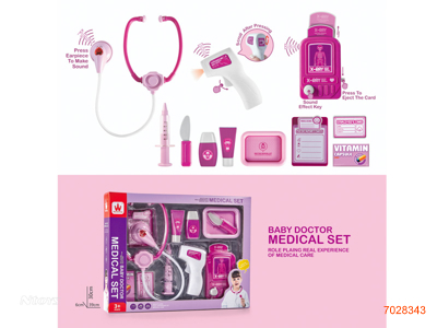 DOCTOR SET W/LIGHT/SOUND/3AG13 BATTERIES W/O 2AAA BATTERIES