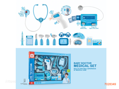 DOCTOR SET W/LIGHT/SOUND/3AG13 BATTERIES W/O 2AAA BATTERIES